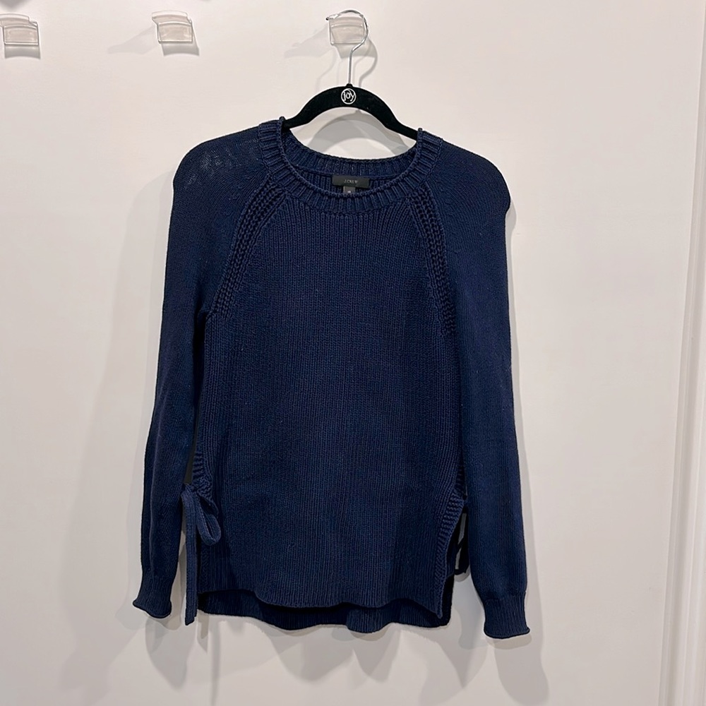 J Crew navy knit sweater